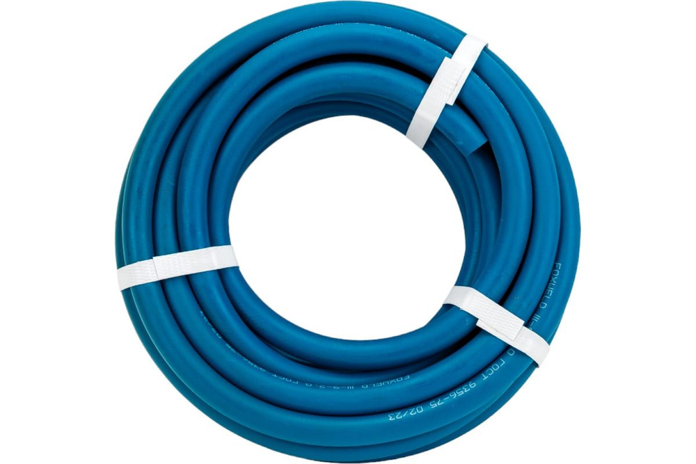 Рукав кислородный FoxWeld, 9.0 мм, цвет синий, 3 класс, бухта 10 м, арт. 6647  #1