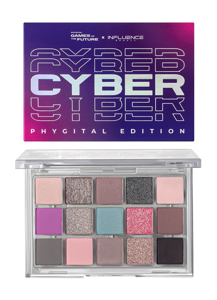 INFLUENCE BEAUTY Палетка теней Cyber Phygital Edition, 15 г, 02 #1