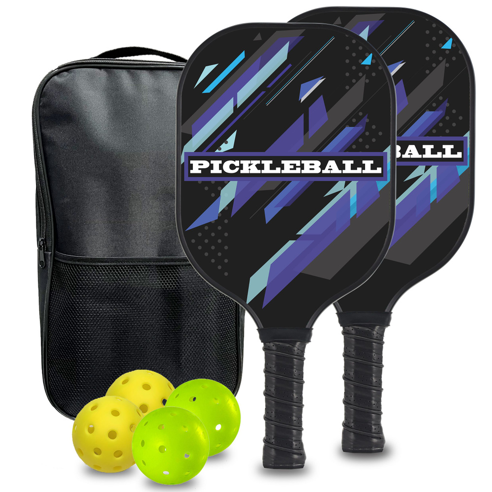Ракетки для пиклебола, комплект из графитового карбонового волокна ...