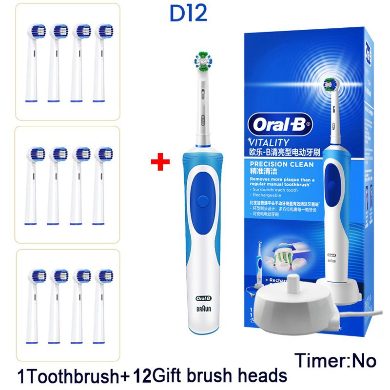 Oral-B Электрическая зубная щетка D12 Vitality, светло-синий #1