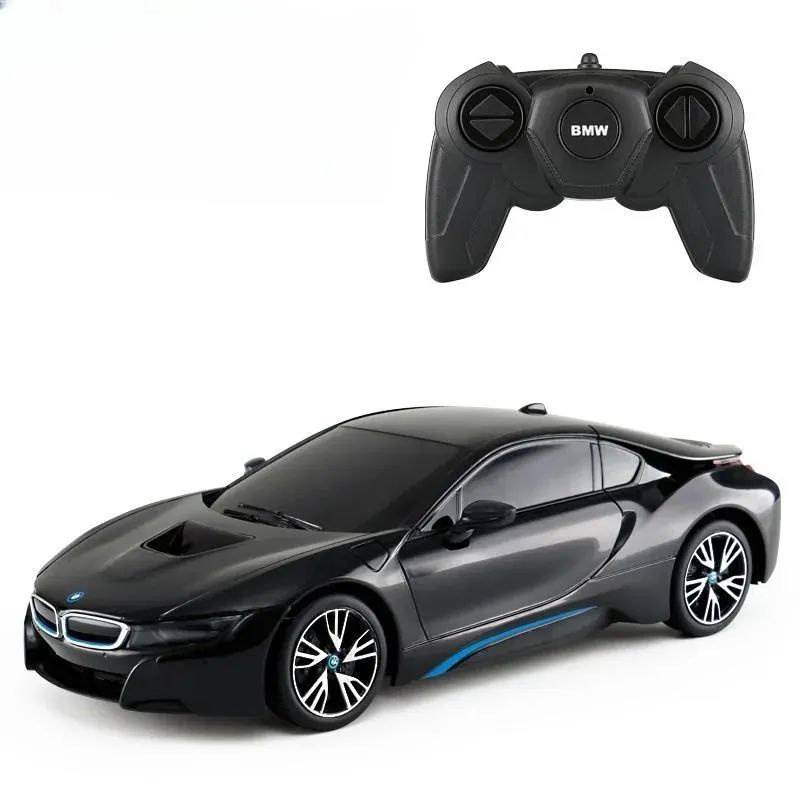 Радиоуправляемая машина 1:18 BMW i8 Black. Руль 2,4 GHz. Большая модель Машинка на пульте управления. #1