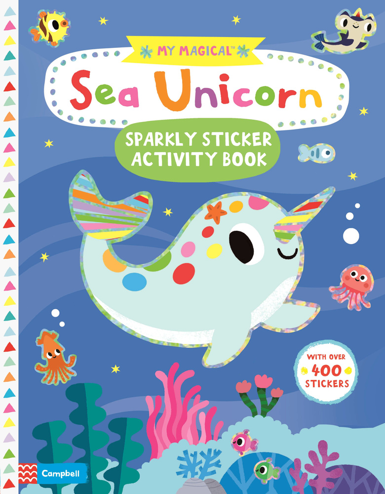 My Magical Sea Unicorn. Sparkly Sticker Activity #1