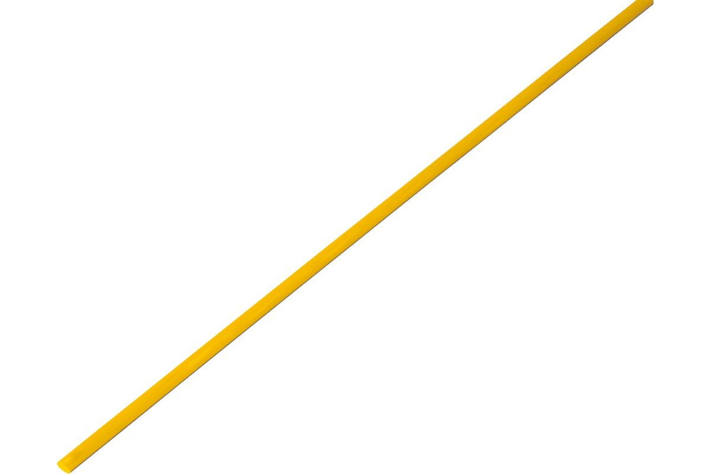 Трубка термоусаживаемая 1/0,5 мм желтая REXANT (комплект 4 шт)  #1