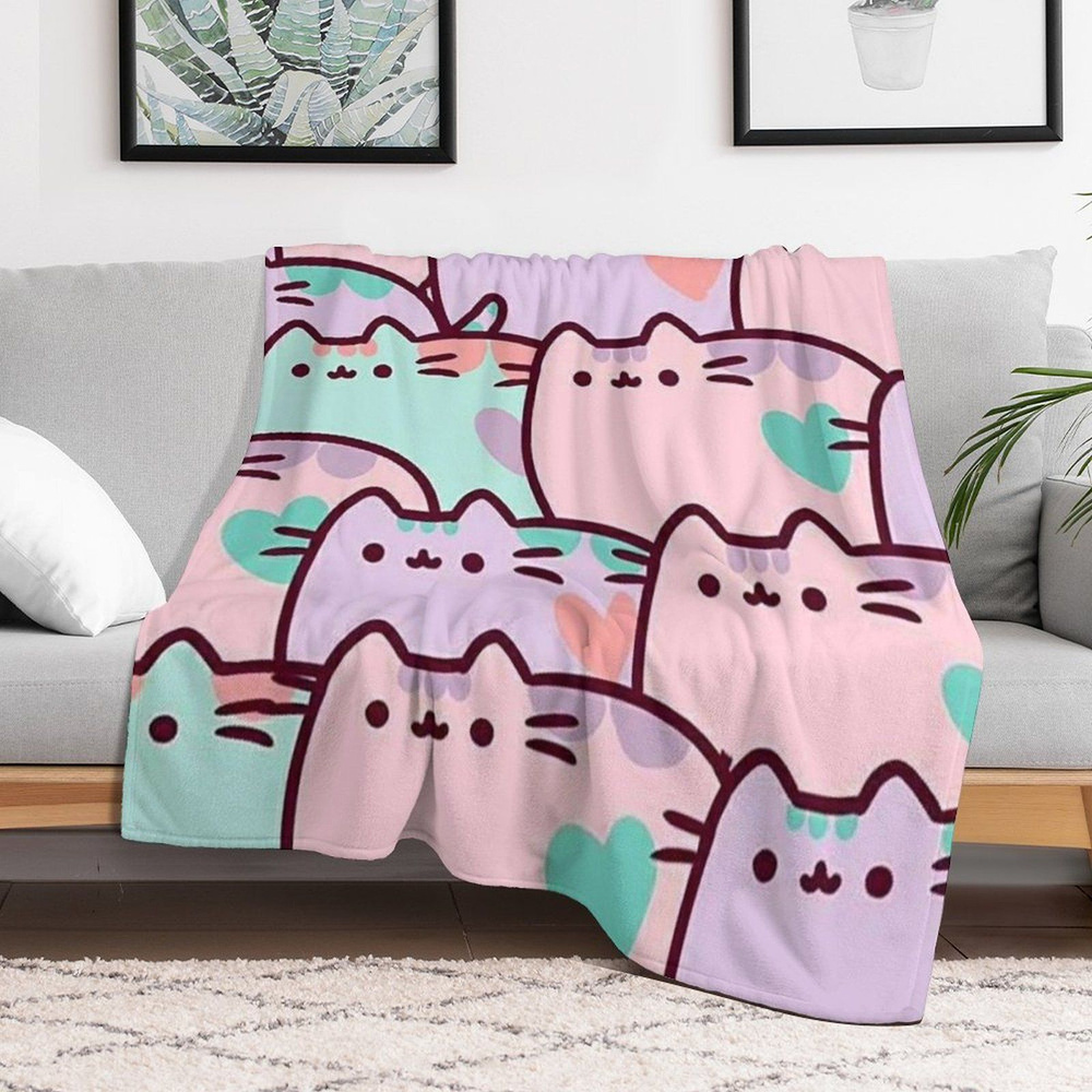 Pusheen Плед , Велсофт, 200х150 см #1