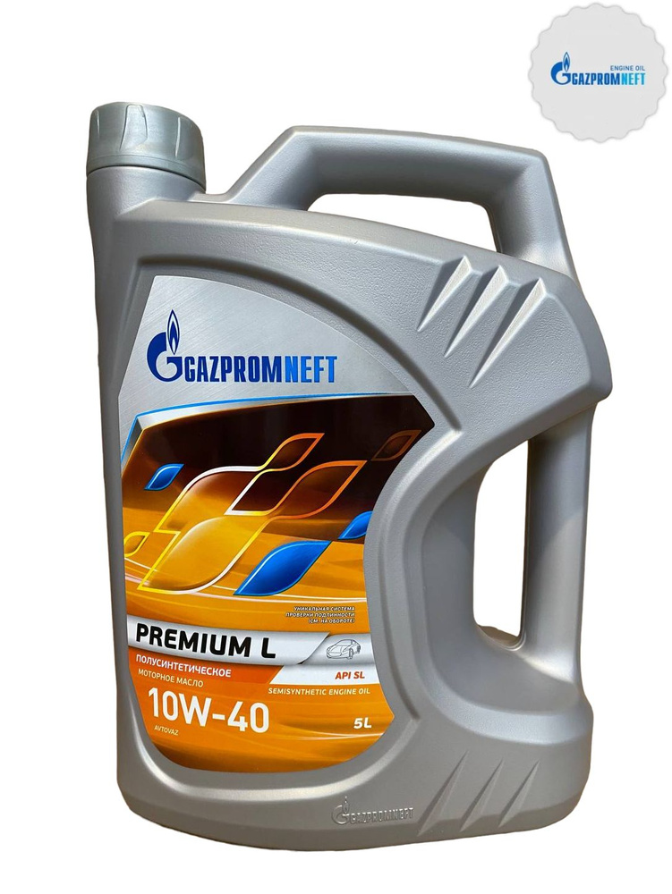 Gazpromneft Premium L 10W-40 Масло моторное, Полусинтетическое, 5.01 л  #1