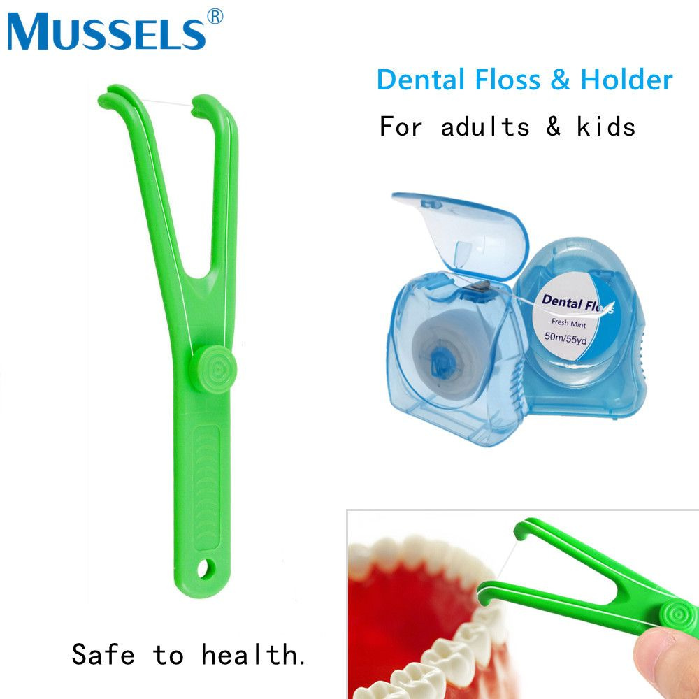 Зубная нить с держателем, флоссер, зубочистки с нитью, удаления зубного ...