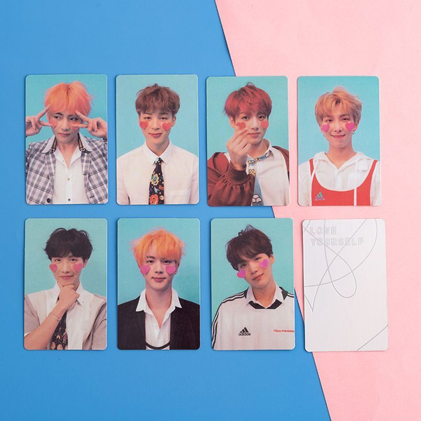 BTS карта, kpop BTS love yourself knot Ответная фотокарточка