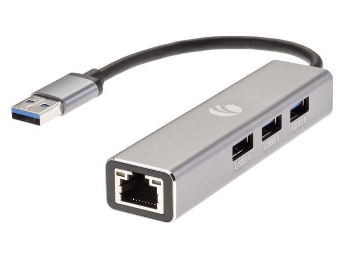 USB HUB + Ethernet адаптер сетевой "4 в 1" VCOM юсб хаб разветвитель ...