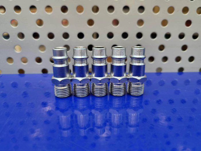 Разъем быстросъемный, наконечник "папа" резьбовой, наружная резьба M1/4 ...