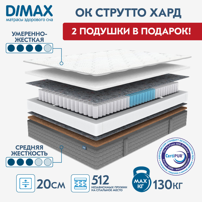 Матрас dimax ок струтто