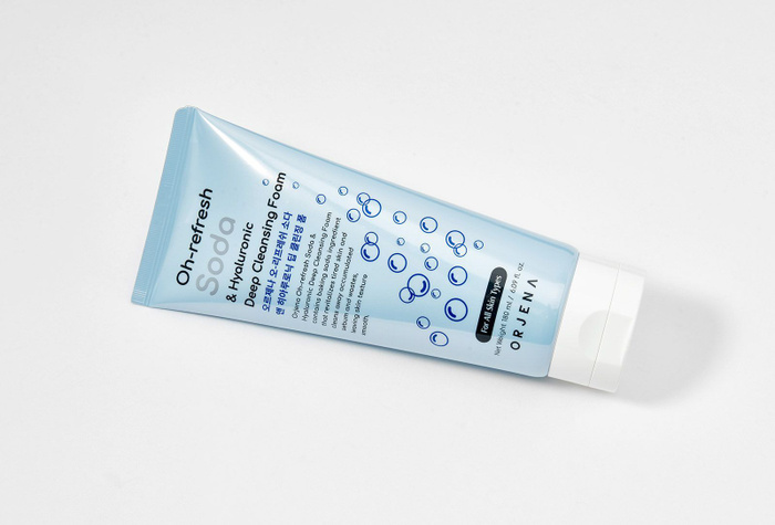 Очищающая пенка для лица ORJENA "Oh-refresh Soda & Hyaluronic Deep ...