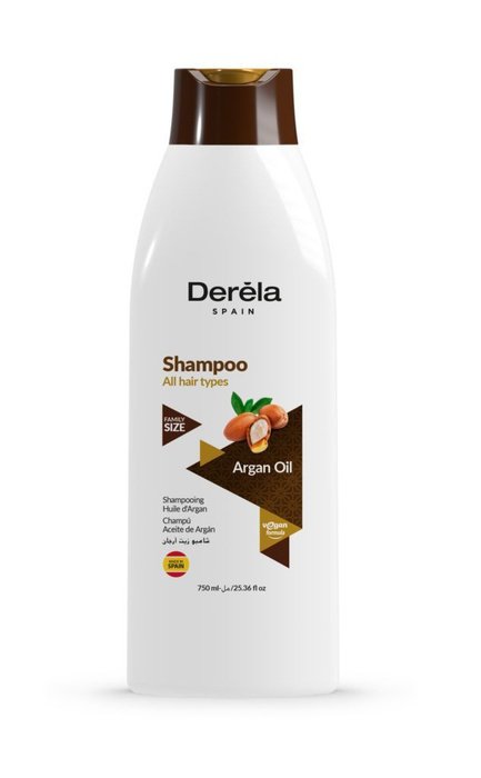 DERELA Шампунь для всех типов волос с аргановым маслом 750мл - купить с ...