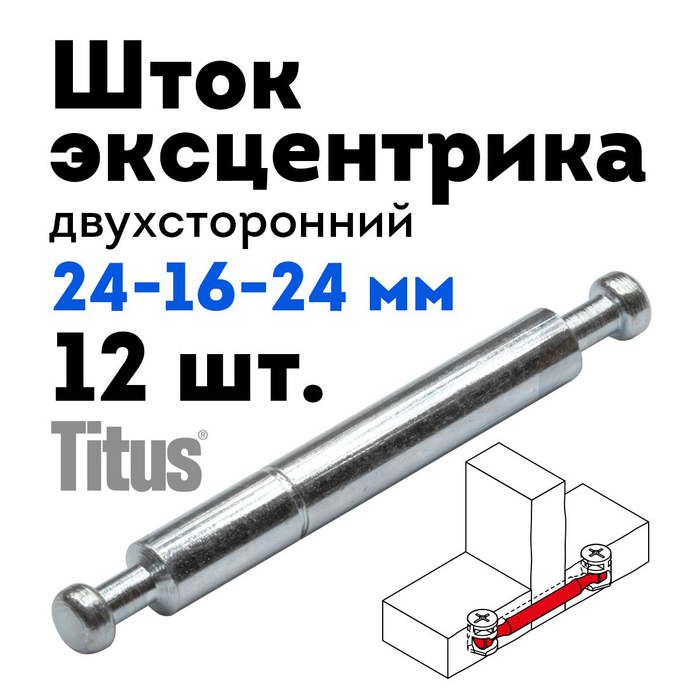 Эксцентрик двухсторонний мебельный