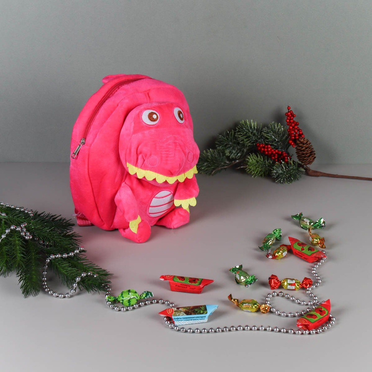 Рюкзак Дракон 28x6x24 см / Символ года 2024 / Розовый - купить с ...