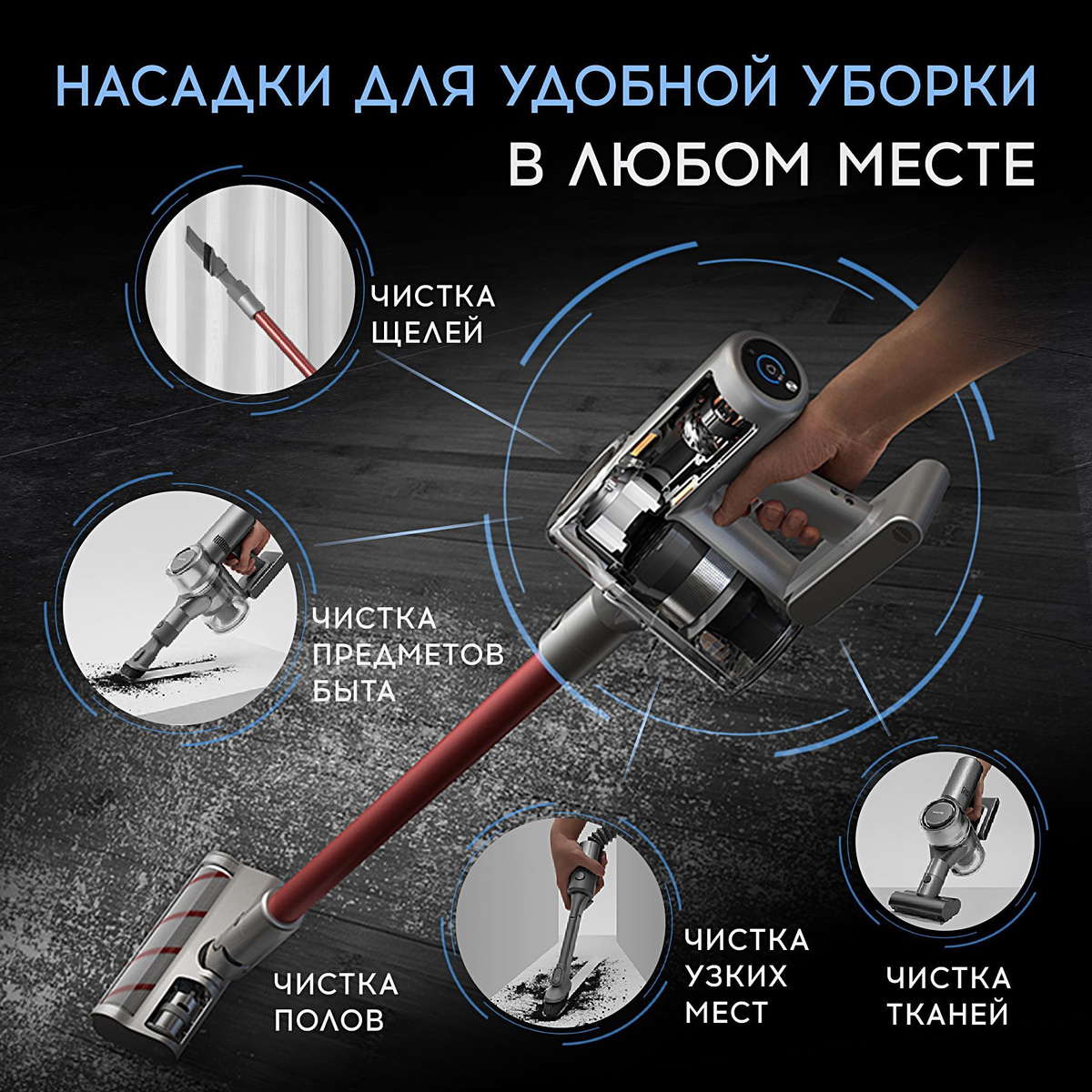 Вертикальный беспроводной пылесос Dreame Vacuum Cleaner V11 - купить с ...