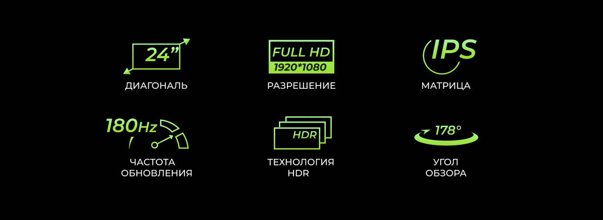 Hartens 24" Монитор НТМ24С165, черный купить на OZON по низкой цене ...