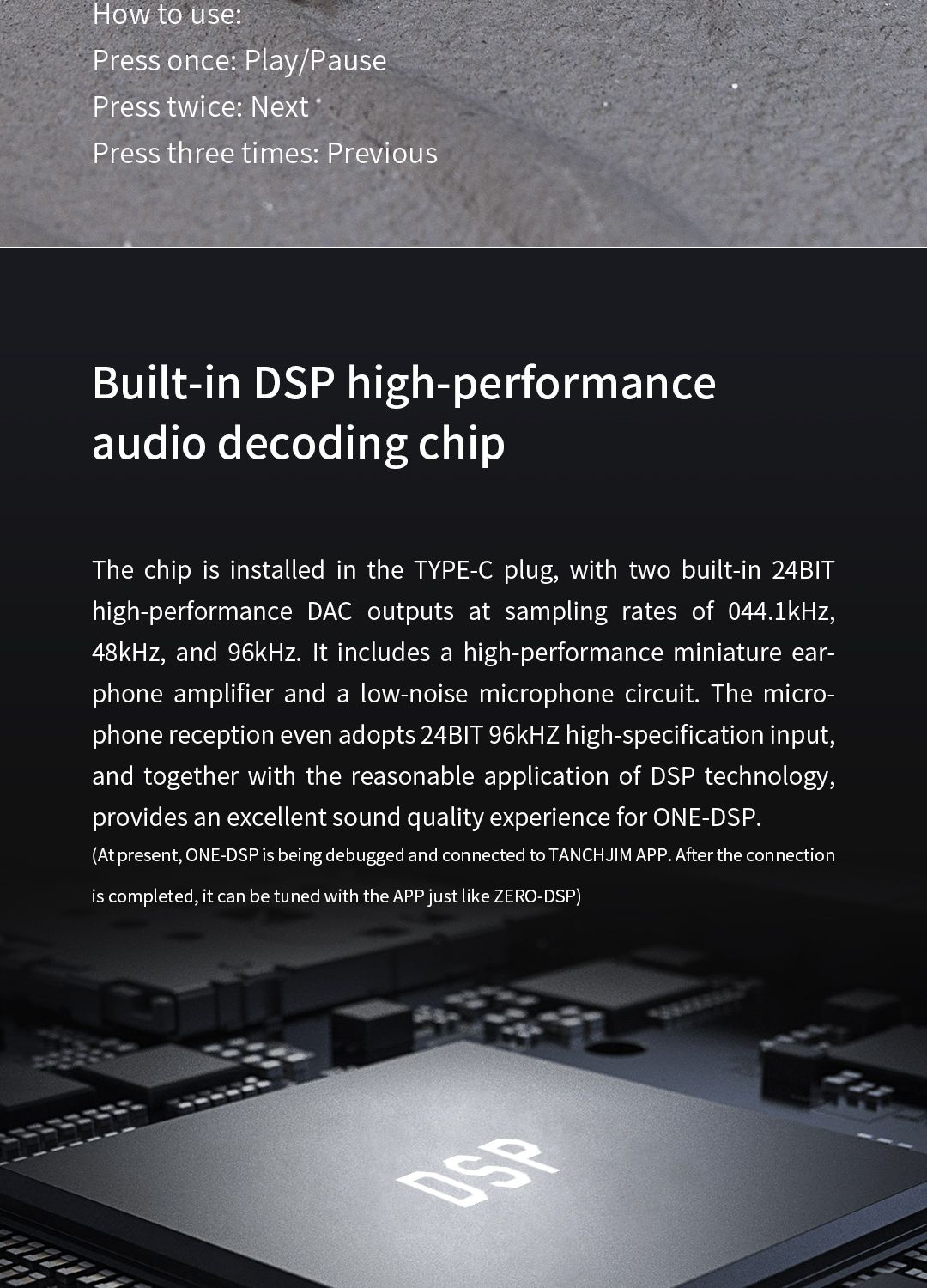 Наушники Внутриканальные Tanchjim One DSP Type-C Mic - купить по ...