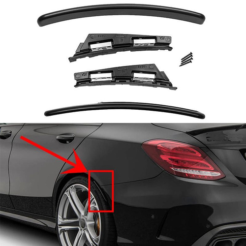 Автомобильные арки Брызговик заднего колеса для Mercedes W205 C180