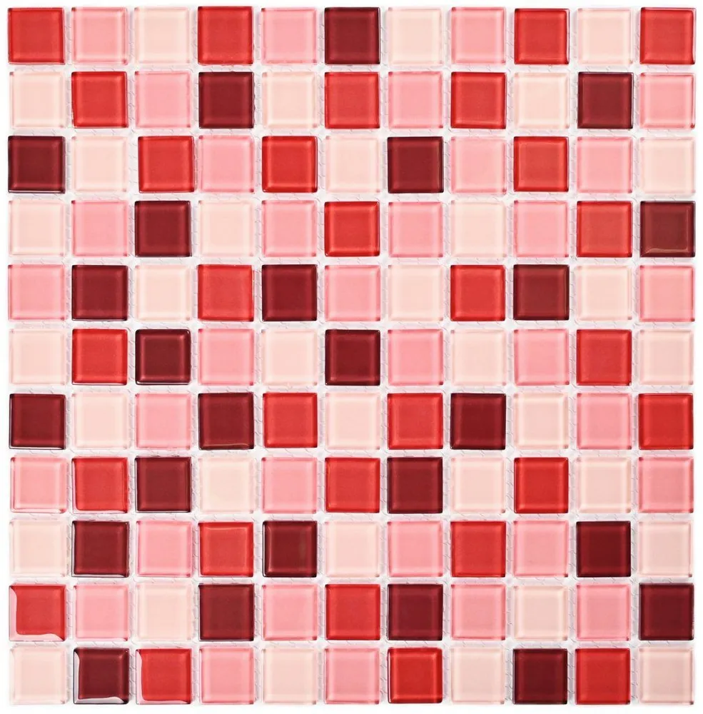 Мозаика стеклянная Plum mix/Сливовый микс (25х25) 300х300х4 мм (шт), 25x25, фото 5