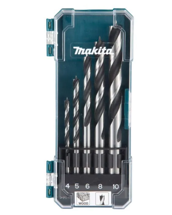 Наборспиральныхсверлподереву5шт.MakitaD-72861