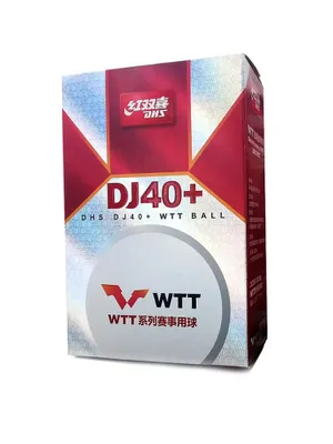 Мячи для настольного тенниса DHS 3*** DJ40+ WTT ITTF бел. 6 шт. Рекомендуем также