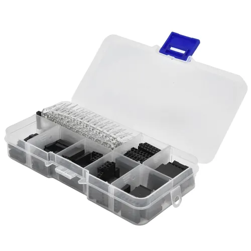 Набор коннекторов 310 шт., 2.54мм, перемычки, пиновые разъемы и корпуса, ассортиментный комплект