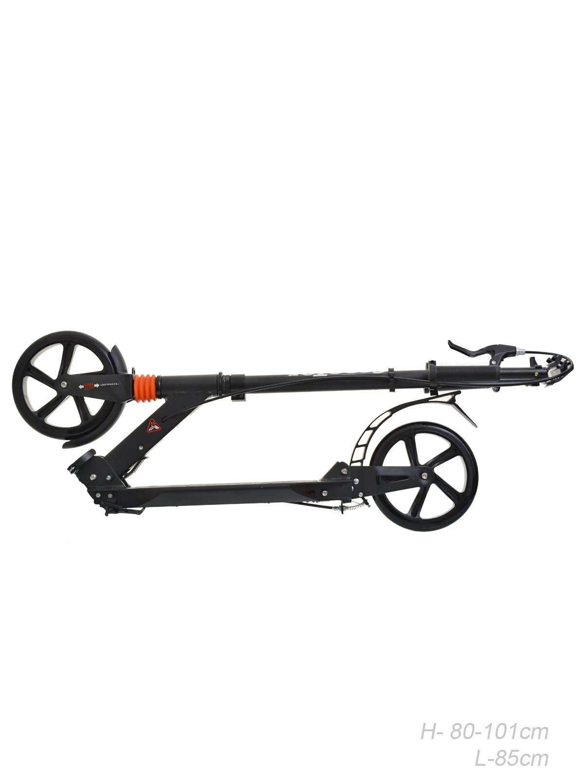 Самокат городской Scooter GT200B, 2-х колесный, черный Самокат городской Scooter GT200B, 2-х колесный, черный
