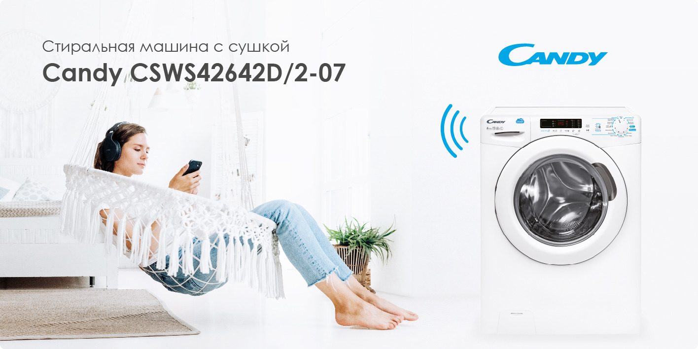 Стиральная машина Candy GVF4 137LWHC/2-07, белый - купить по выгодной ...