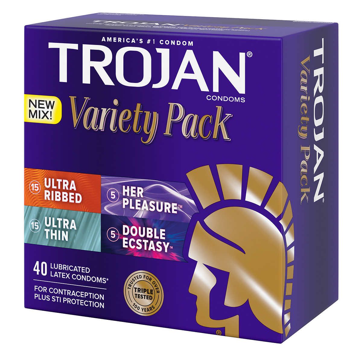 TROJAN Презервативы Variety Pack (Микс) 40 шт купить на OZON по