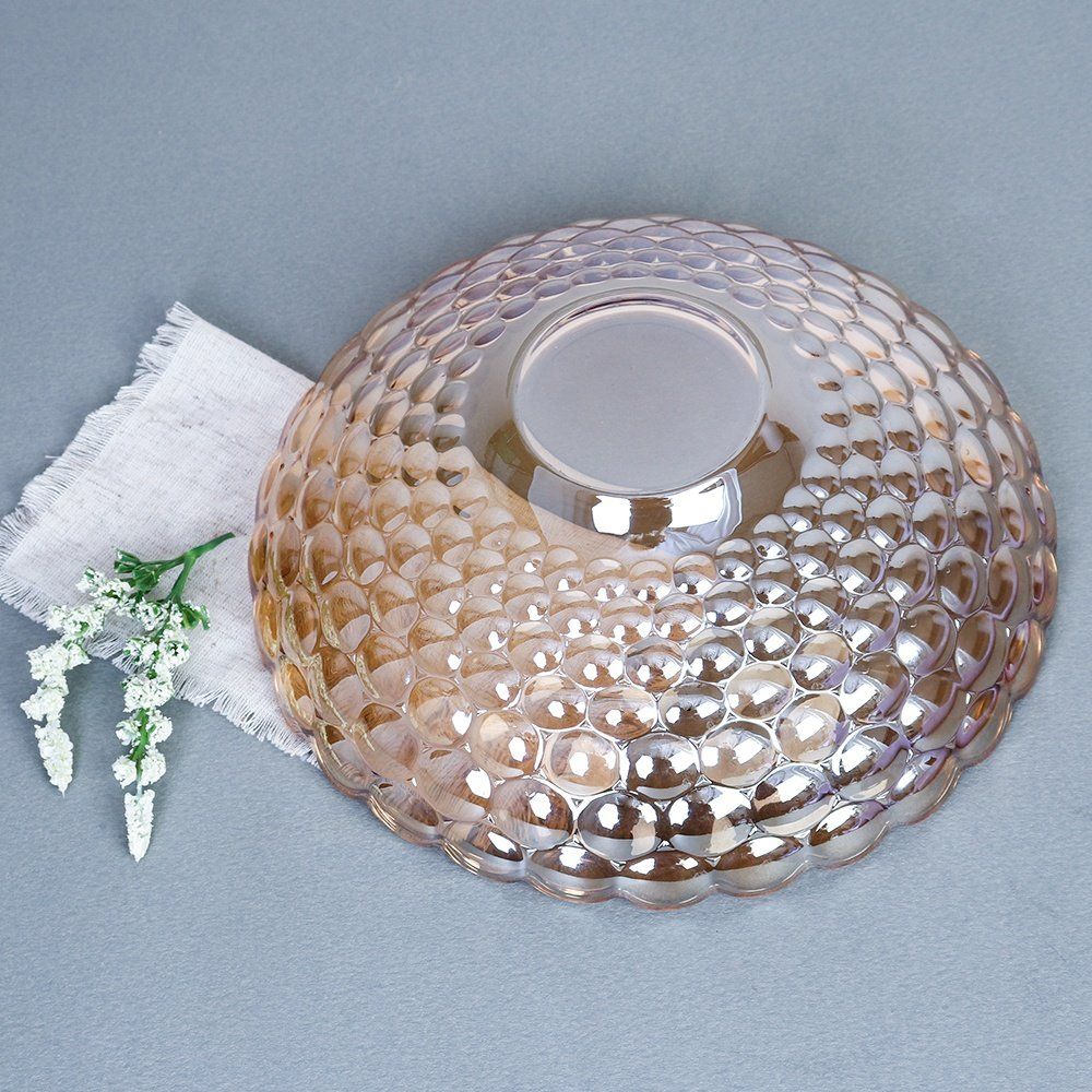 Салатник WHITE LILY, светло-коричневый, стекло