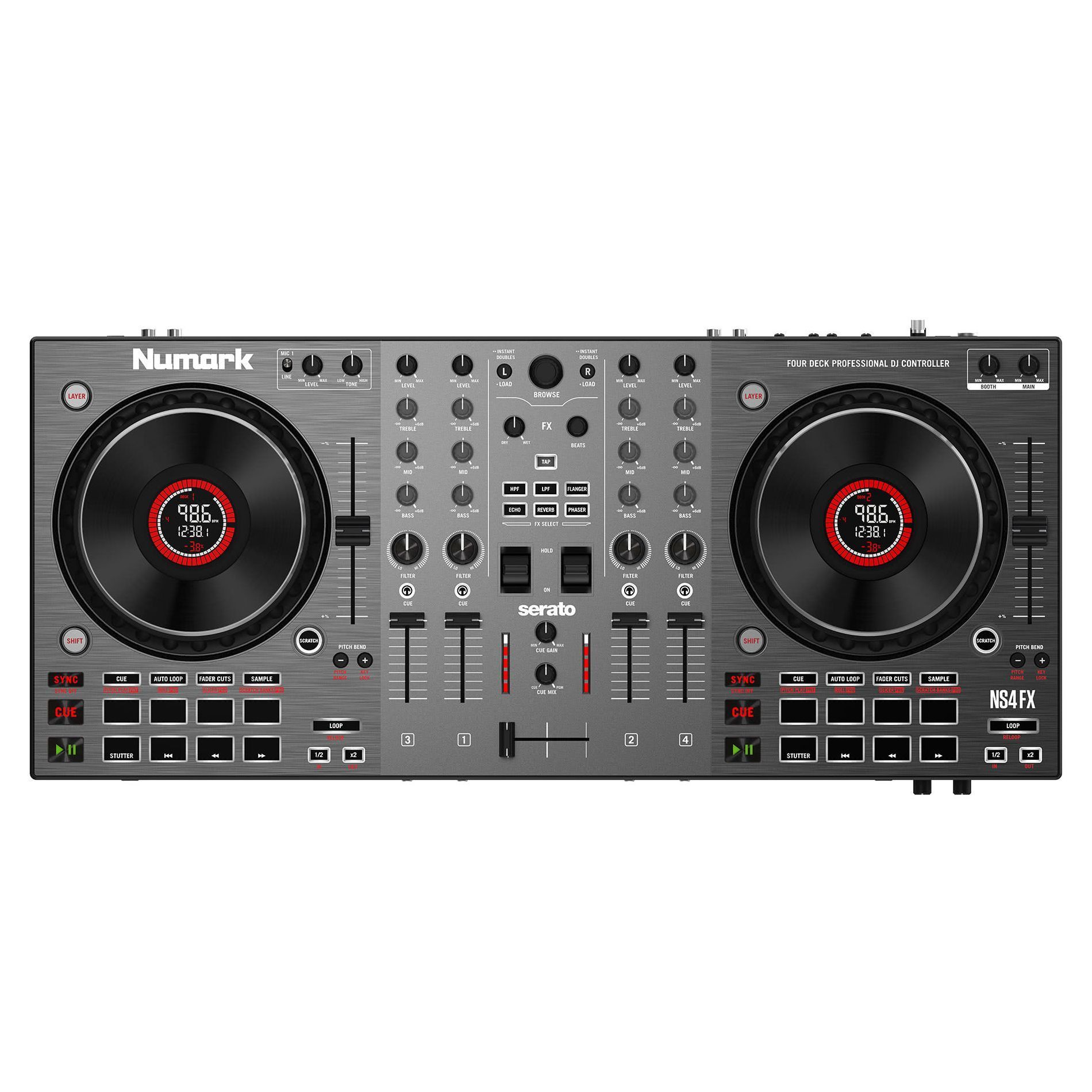 Numark numark DJコントローラー DJ-контроллер Numark NS4FX купить на OZON по низкой цене (940790136)