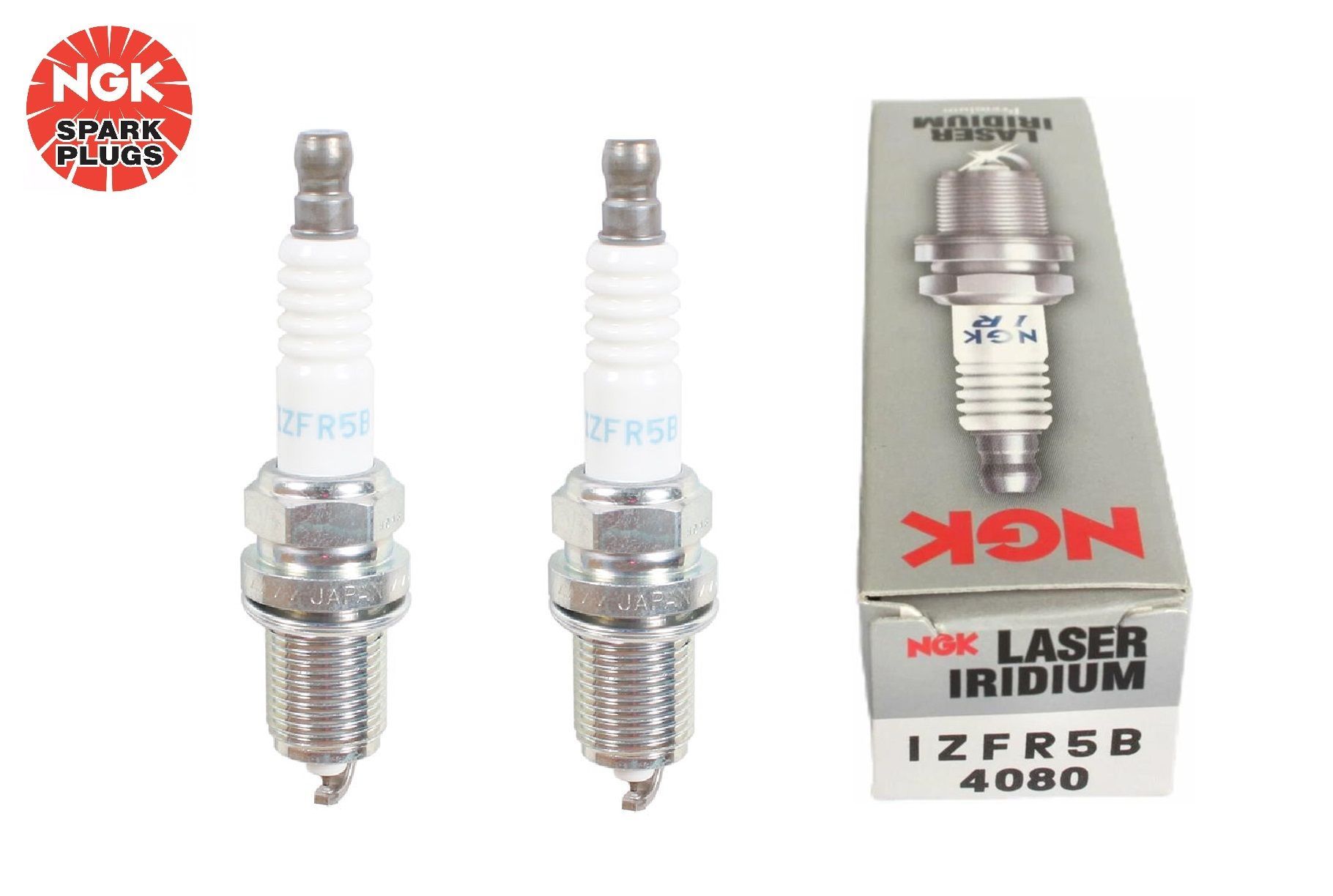 Комплект свечей зажигания иридий, 2 шт. NGK Laser Iridium IZFR5B