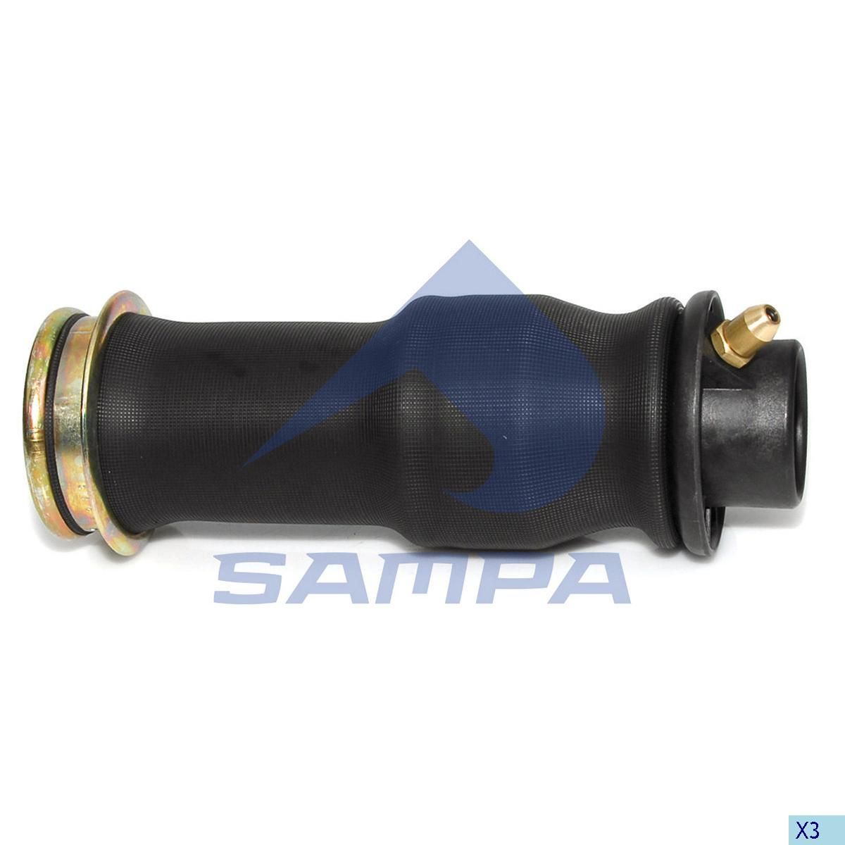 Пневморессора кабины Scania R-series 040.172-01 SAMPA купить на OZON по ...