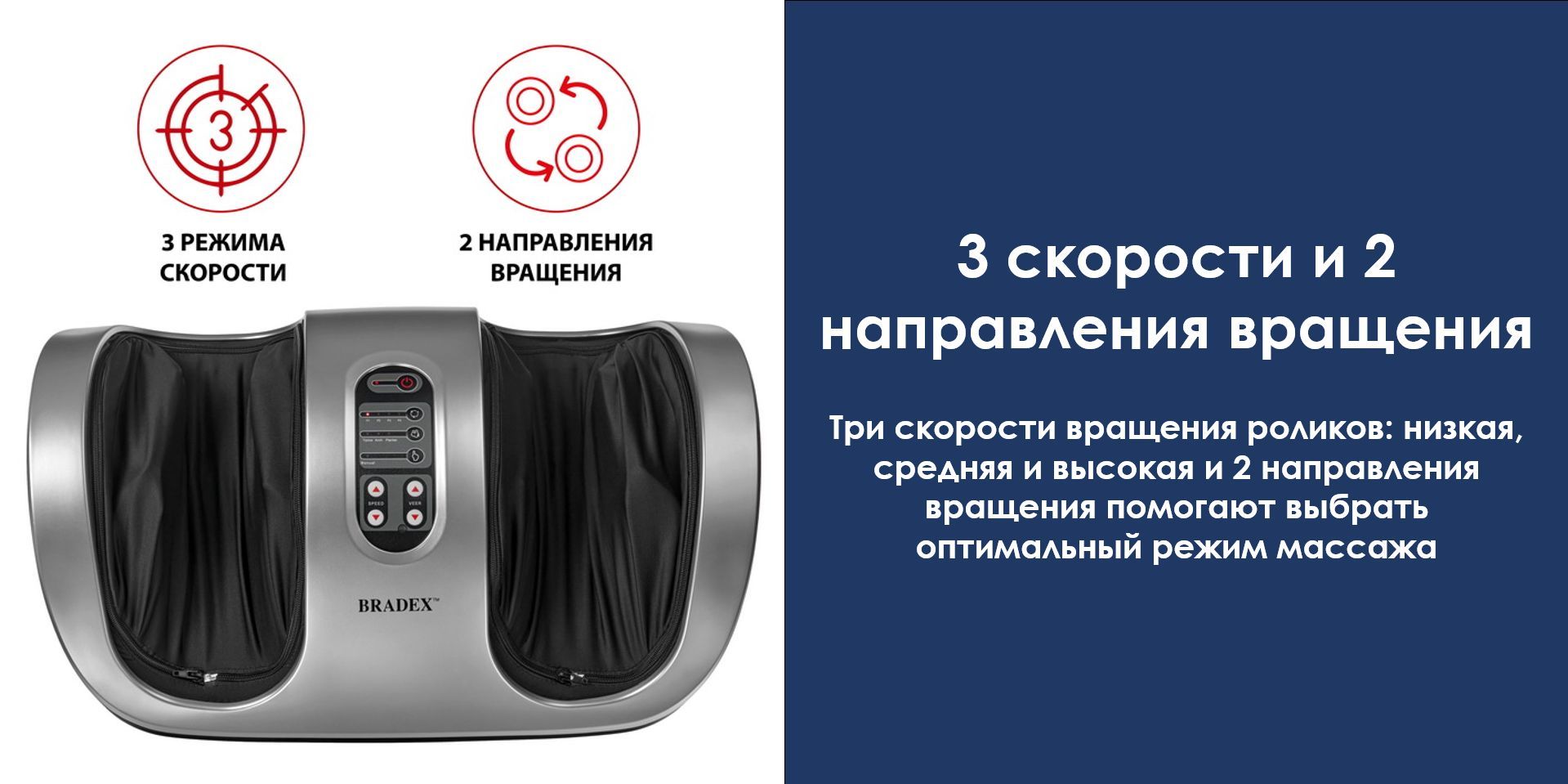 Массажер электрический для ног, рук и икр, Блаженство, BRADEX ...