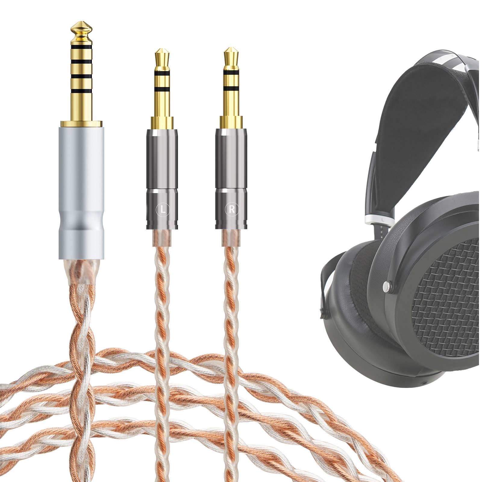 Балансный кабель 4.4mm, совместимый с HIFIMAN Sundara Closed Back