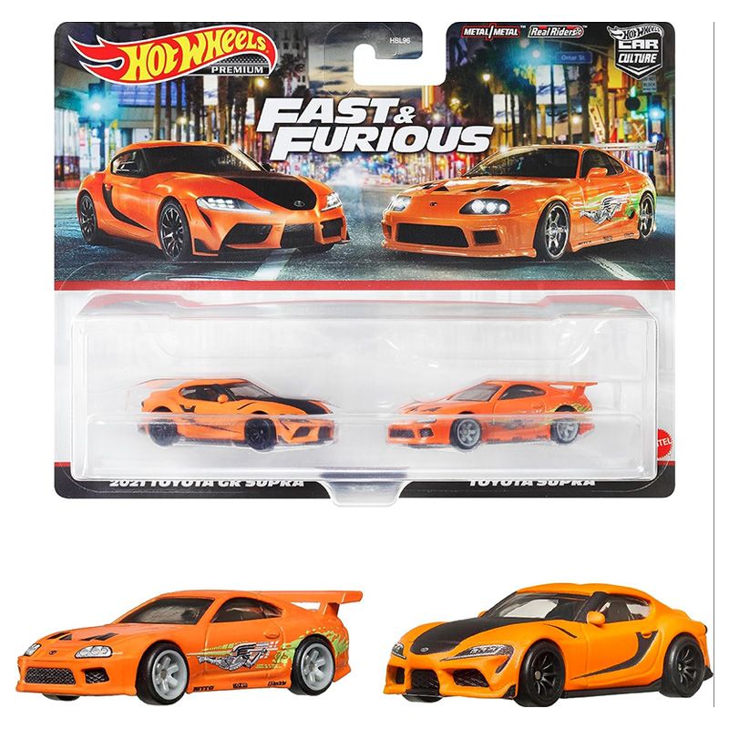 Машинка Hot Wheels коллекционная HBL96 21 Toyota GR Supra & Toyota