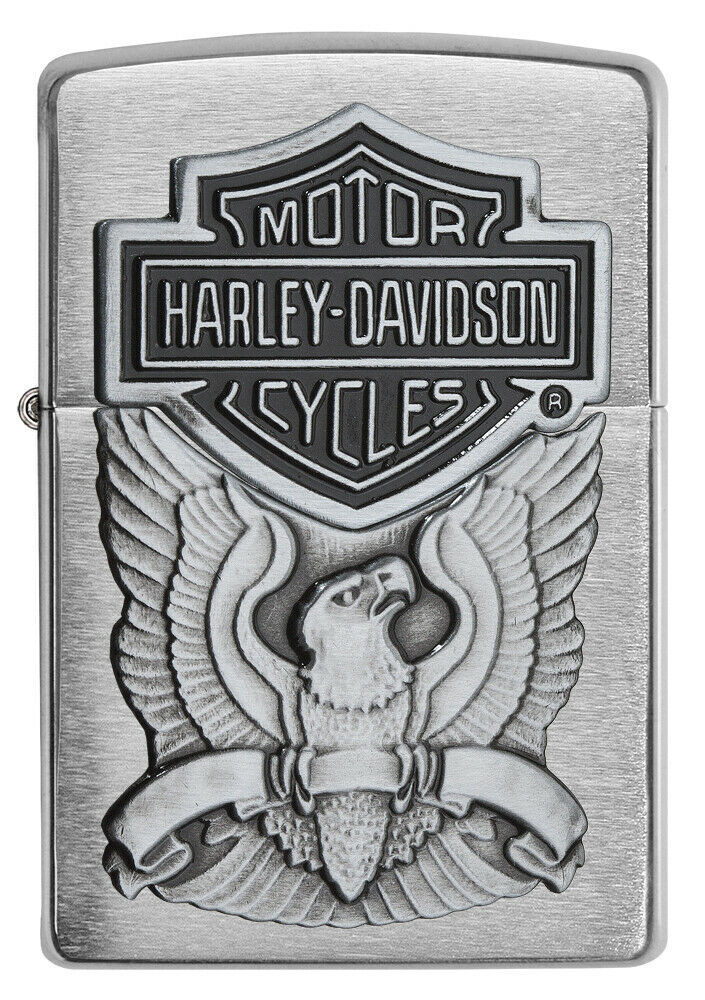 Зажигалка бензиновая ZIPPO Harley-Davidson Brushed Chrome #1