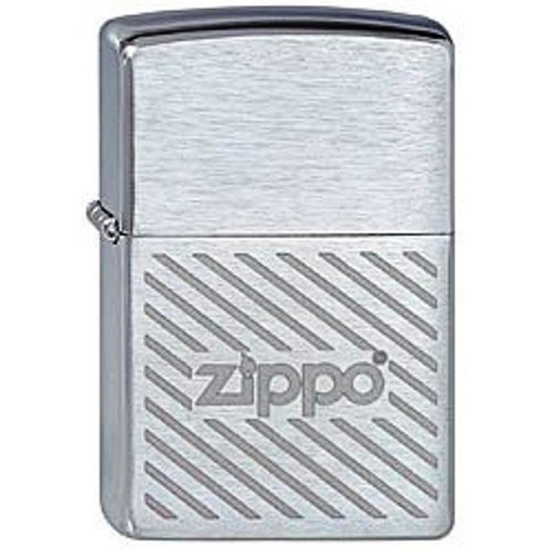 Зажигалка бензиновая ZIPPO Stripes Brushed Chrome #1