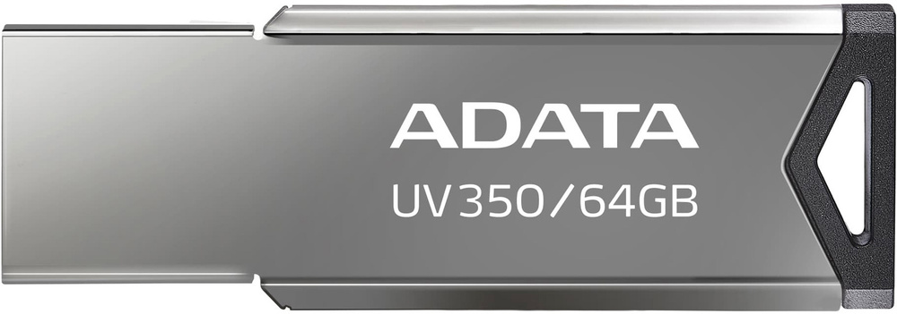 64Гб Флешка USB металлическая ADATA (AUV350-64G-RBK) серебристый #1