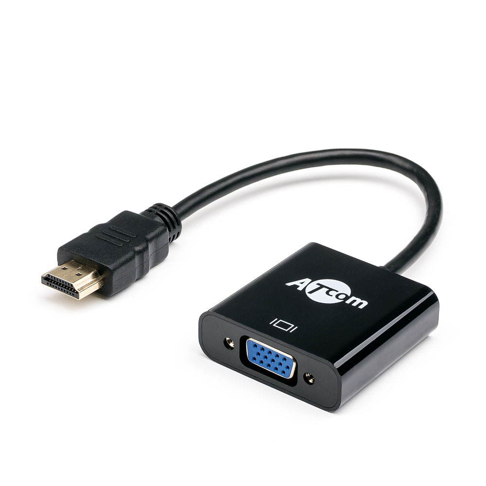 mesterværk spørge Få Кабель HDMI, VGA (D-Sub) ATcom Vga - купить по низкой цене в  интернет-магазине OZON (148739949)