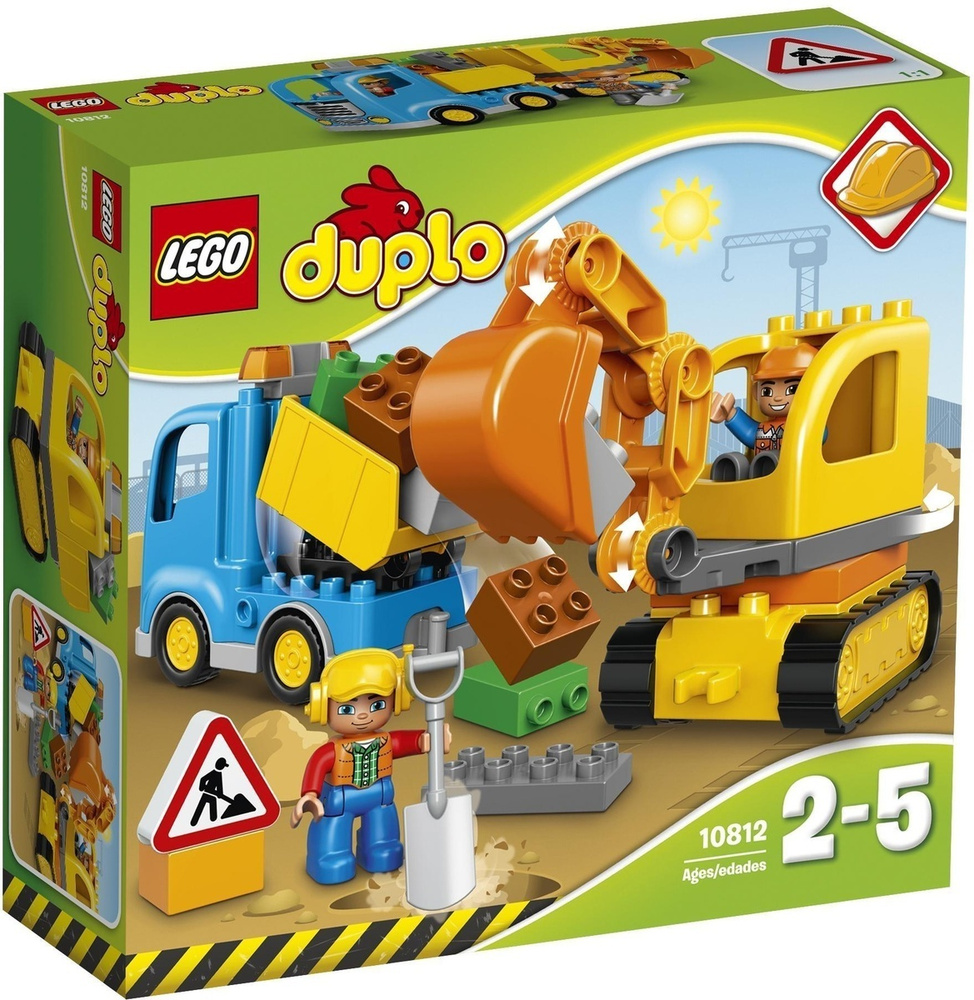 Конструктор LEGO DUPLO Town 10812 Грузовик и гусеничный экскаватор #1
