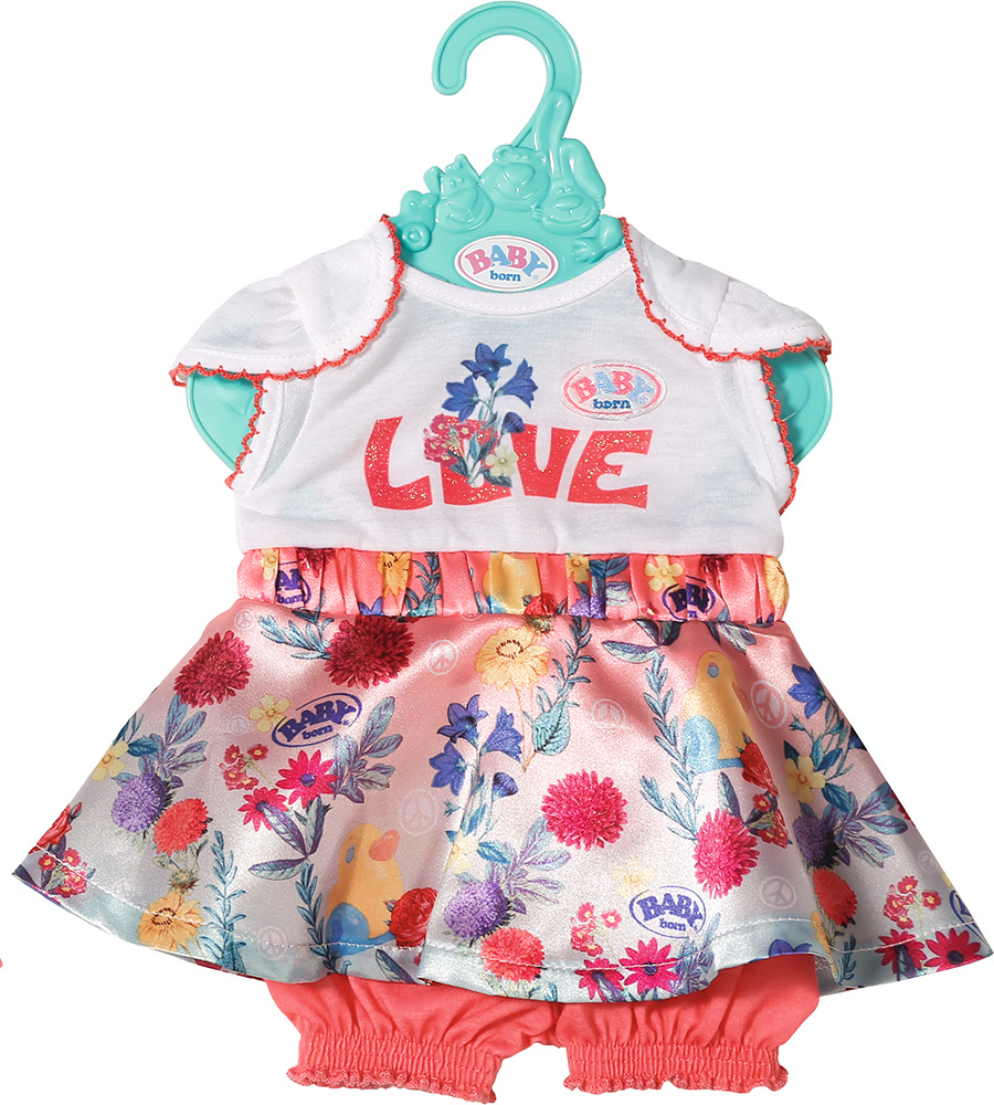 Одежда для кукол Baby born Цветочное платье с шортиками 826-973  #1