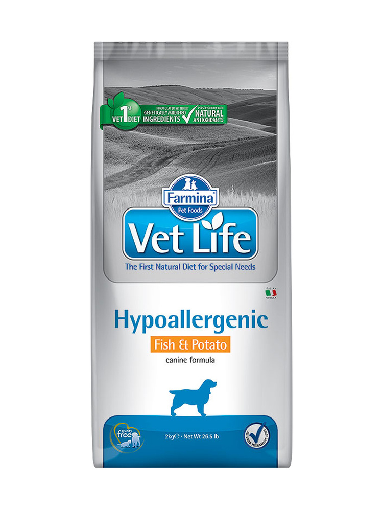 Hypoalergénne granule pre psa Fish & Potato – Farmina Vet Life