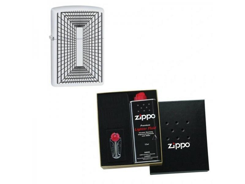 Зажигалка ZIPPO White Matte в подарочной упаковке + топливо и кремни  #1