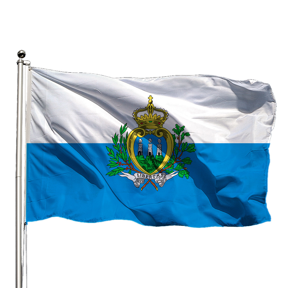 Какой флаг у Сан-Марино?
