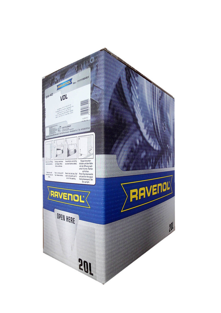 Масло моторное RAVENOL 5W-40 Синтетическое - купить в интернет-магазине ...