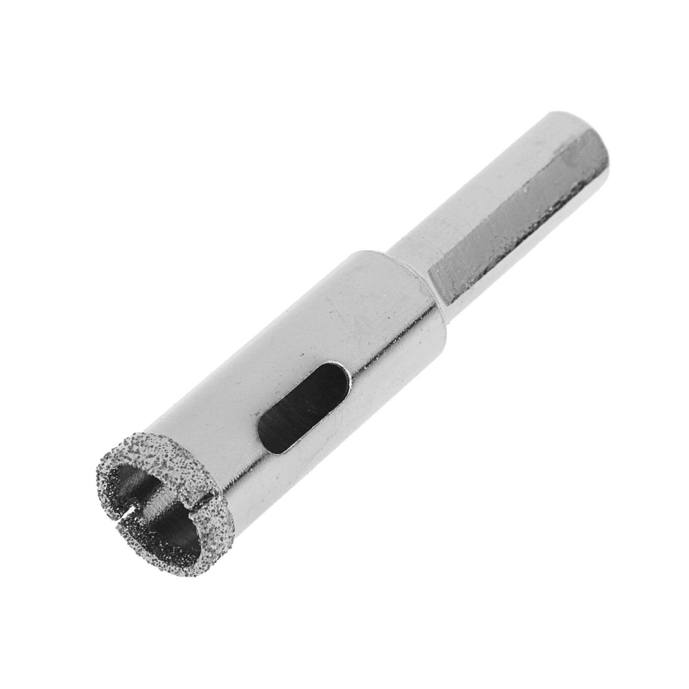 Сверло алмазное по стеклу и керамике Тундра, трехгранный хвостовик, 14 ...