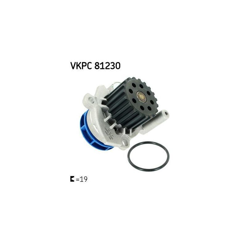 Pompe à Eau SKF VKPC 81230 Avec Joints – Nombre De Dents 19, Compatible VW Golf, Seat Ibiza Et Tiguan