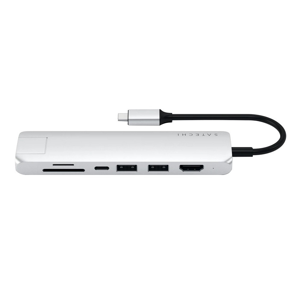 USB разветвитель Satechi Slim Multi-Port Adapter, серебристый (ST ...
