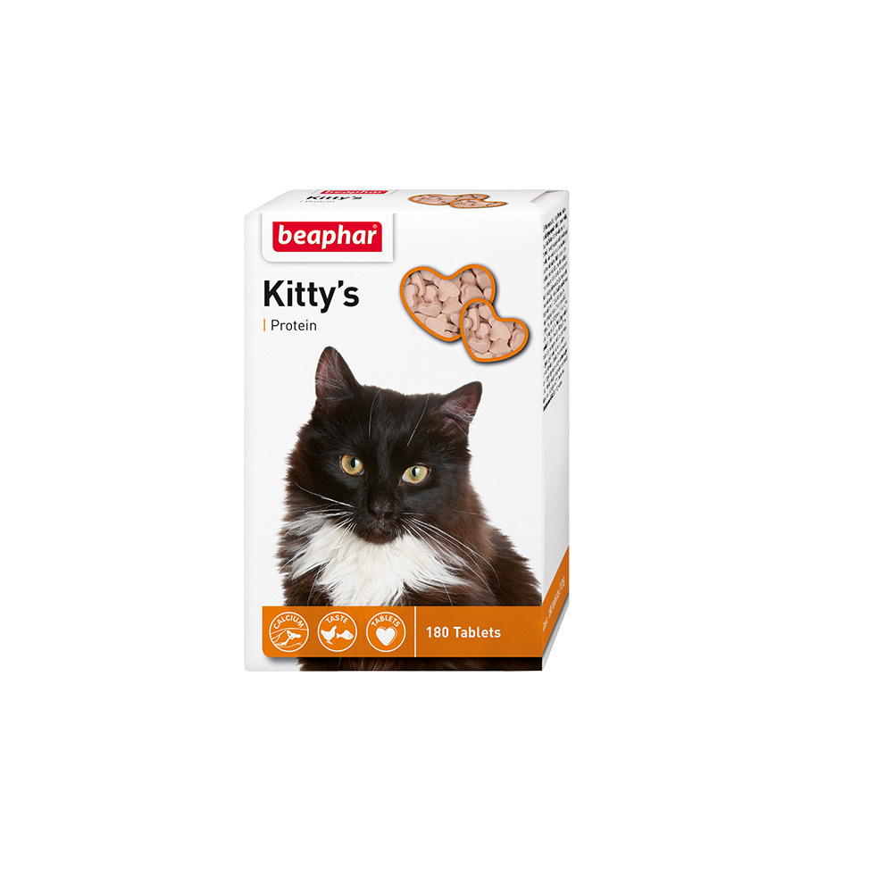 Beaphar Kitty's+Protein / Кормовая добавка Беафар для кошек Витаминизированное лакомство с Протеином #1